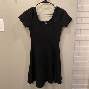 Black Rue 21 Skater Dress with Texture- Size S